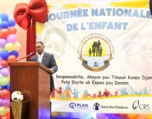 Pour la journée nationale de l&rsquo;enfant, Marc Elie Nelson a annoncé la mise en œuvre de projets d&rsquo;envergure visant à protéger cette catégorie de la population